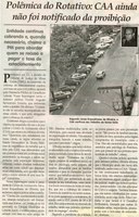 Polêmica do Rotativo CAA ainda não foi notificado da proibição: entidade continua cobrando e, quando necessário, chama a PM para abordar quem se recusa a pagar  a taxa de estacionamento. Jornal Correio da Cidade, Conselheiro Lafaiete, 09 jun. 2012, p. 04.