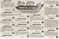 Policlínica sucateada. Jornal Correio da Cidade, Conselheiro Lafaiete, 02 a 08 abr. 2016, 1311ª ed. Caderno Opinião: Fórum de Leitores, p. 9.