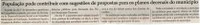 População pode contribuir para os planos decenais do município. Jornal Correio da Cidade, Conselheiro Lafaiete, 03 a 09 dez. 2016, 1346ª ed., p. 4.
