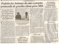 Prefeito faz balanço do ano e projeta arrancada de grandes obras para 2018. Jornal Correio da Cidade, Conselheiro Lafaiete, 23 dez. 2017 a 29 dez. 2017, 1401ª ed., Caderno Política, p 6