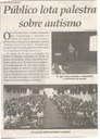 Público lota palestra sobre autismo. Jornal Correio da Cidade, Conselheiro Lafaiete ,14 abr. 2018 a 20 abr. 2018, 1417ª ed., p. 34