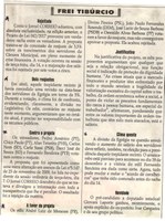 Rejeitado; Dois reajustes; Contra o projeto; A favor do projeto; Clima quente. Jornal Correio da Cidade, Conselheiro Lafaiete, 18 nov. 2017 a 24 nov. 2017, 1396ª ed., Caderno Opinião, Frei Tibúrcio, p 08.