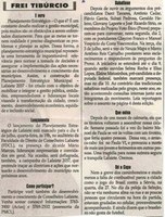 Sabatinas. Jornal Correio da Cidade, Conselheiro Lafaiete, 30 jun. 2018 a 06 jul. 2018, 1428ª ed., Caderno Política,Frei Tibúrcio,p. 6.