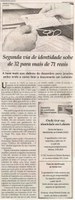 Segunda via de identidade sobe de 32 para mais de 71 reais. Jornal Correio da Cidade, Conselheiro Lafaiete, 12 jan. 2019 a 18 jan. 2019, 1456ª ed., Caderno Caderno Especial, p. B8.