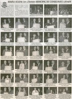 Sessão Solene da Câmara Municipal de Conselheiro Lafaiete. Jornal Correio da Cidade, Conselheiro Lafaiete, 18 out. 2008, p. B7.