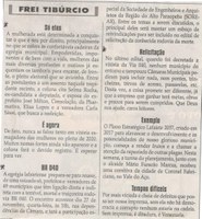 Só elas. Mulherada esta determinada a conquistar o pleito eleitoral que se avizinha. Jornal Correio da Cidade, 02 Nov a 08 Nov. 2019, 1498ª ed., Caderno Opinião, Frei Tibúrcio, p. 8.