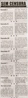 Sucessão I;   Sucessão II; Sucessão III; Sucessão IV; Sucessão V; Convocação; Barrado no Baile. Correio de Minas, Conselheiro Lafaiete, 12 out. 2013, Sem Censura, p. 03.
