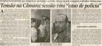 Tensão na Câmara sessão vira caso de polícia: vereador Marco Antônio, que preten se candidatar a prefeito, afirmou ter sido ameaçado; sindicalista Valdney nega. Jornal Correio da Cidade, Conselheiro Lafaiete, 10 mar. 2012, p. 02.