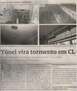 Túnel vira tormento em CL. Jornal Correio da Cidade, Conselheiro Lafaiete de 19 a 25 de ago. de 2023, 1693ª ed., Política, p. 2.