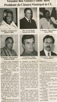 Vereador Boa Ventura é eleito novo Presidente da Câmara Municipal de CL. Folha Livre, Conselheiro Lafaiete, 22 dez. 2007, 351ª ed., p. 04.