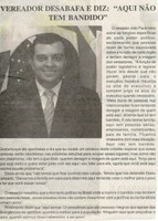 Vereador desabafa e diz: "Aqui não tem bandido". Jornal Nova Gazeta, Conselheiro Lafaiete, 14 set. 2018 a 21 set. 2018, 962ª ed., p. 2.