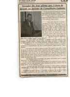 Vereador Dr. Ivar afirma que, é hora de investir no turismo de Conselheiro Lafaiete. Jornal Nova Gazeta, Conselheiro Lafaiete, 17 jan. 2009, Gerais, 547ª ed., p. 21. 