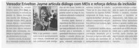Vereador Erivelton Jayme articula diálogo com MEIs e reforça defesa da inclusão. Jornal Correio da Cidade, Conselheiro Lafaiete, 07 a 13 fev. 2026, 1814ª ed., Política, p. 4.