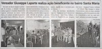 Vereador Giuseppe Laporte realiza ação beneficente no bairro Santa Maria. Jornal Correio da Cidade, Conselheiro Lafaiete, 02 de abr. de 2022, 1621ª ed., Caderno Política, p. 6.