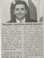  Vereador questiona pronto socorro. Correio de Minas, Conselheiro Lafaiete, 22 nov. 2014, p. 3.