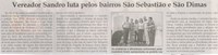 Vereador Sandro luta pelos bairros São Sebastião e São Dimas. Jornal Correio da Cidade, Conselheiro Lafaiete, 18 mar. 2014, p. 6.