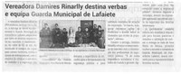 Vereadora Damires Rinarlly destina verbas e equipa Guarda Municipal de Lafaiete. Jornal Correio da Cidade, Conselheiro Lafaiete, 14 a 20 fev. 2026, 1815ª ed., Política, p. 2.