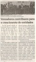 Vereadores contribuem para o crescimento de entidades. Jornal Correio, Conselheiro Lafaiete, 10 julho. 2021, 1584ª ed., Caderno comunidade, p. 12.