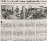 Visita deixa vereadores com boa impressão da frota. Correio de Minas, Conselheiro Lafaiete, 21 mar. 2015, p. 04.