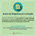 AVISO DE DISPENSA DE LICITAÇÃO
