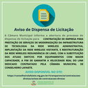 AVISO DE DISPENSA DE LICITAÇÃO