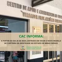 CAC INFORMA - EMISSÃO DO NOVO MODELO DE CARTEIRA DE IDENTIDADE