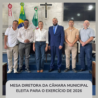 CÂMARA ELEGE MESA DIRETORA PARA O EXERCÍCIO DE 2026